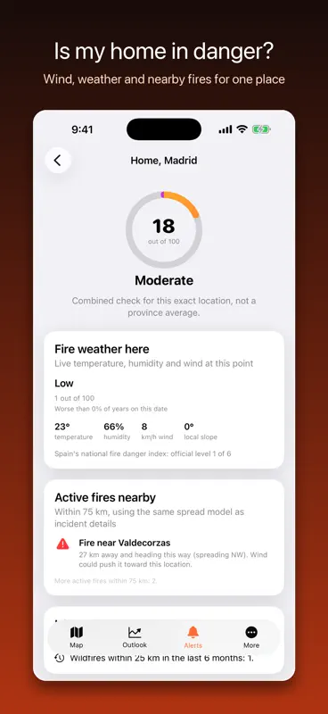 Wildfire Watch Spain screenshot 8 of 10