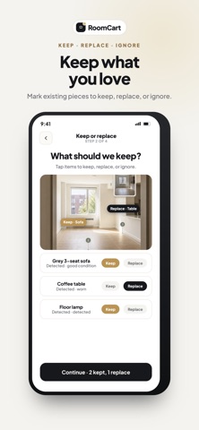 RoomCart AI iPhone screenshot