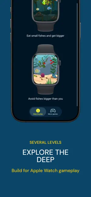 Mighty Fish Arcade Watch Game screenshot 2