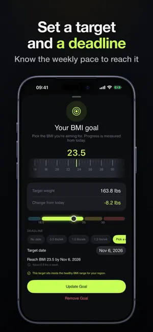 BMI Calculator & Progress Log screenshot 3