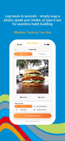 Wonder Nourish - Diet Tracker iPhone screenshot