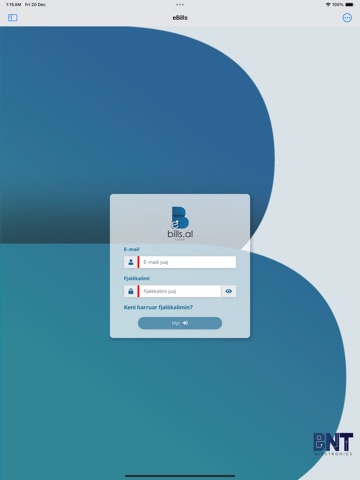 eBills.al POS Fiskalizimi BNT iPad screenshot