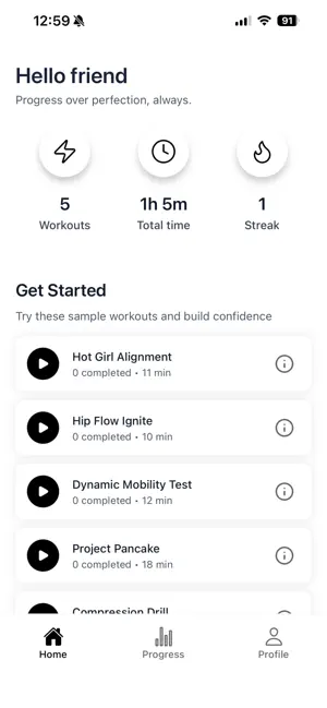 Cue Fitness screenshot 1