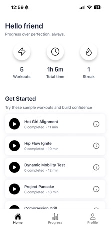 Cue Fitness screenshot