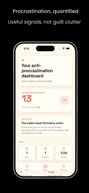 Coulda: Procrastination Coach screenshot 3