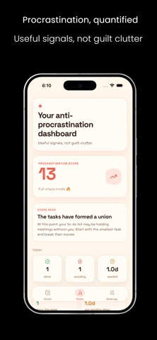 Coulda: Procrastination Coach Screenshot 3 of 6