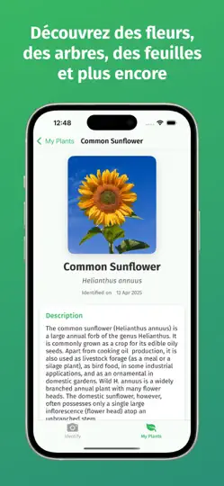 Capture d'écran de Reconnaissance Des Plantes sur iPhone 2