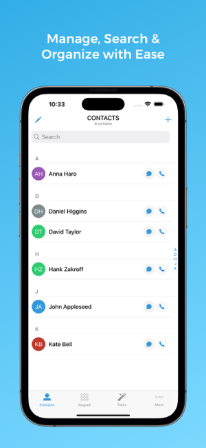 ‎1Contacts Pro Screenshot
