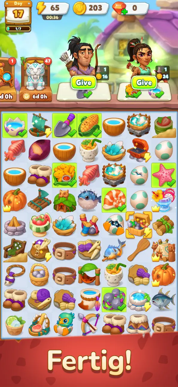 Merge Age: Stone Haven iOS Mod IPA screenshot 5 - iOS game interface