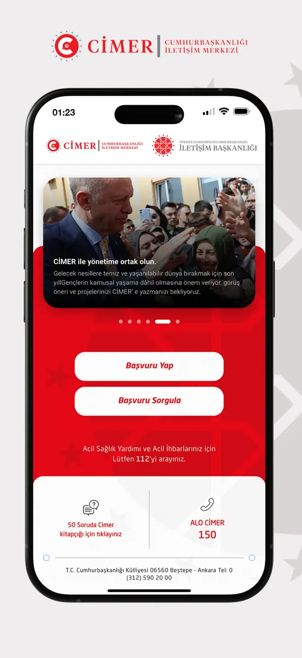#1. Cimer Mobil (iOS) Ved: Turkiye Cumhuriyeti Cumhurbaskanligi Iletisim Baskanligi