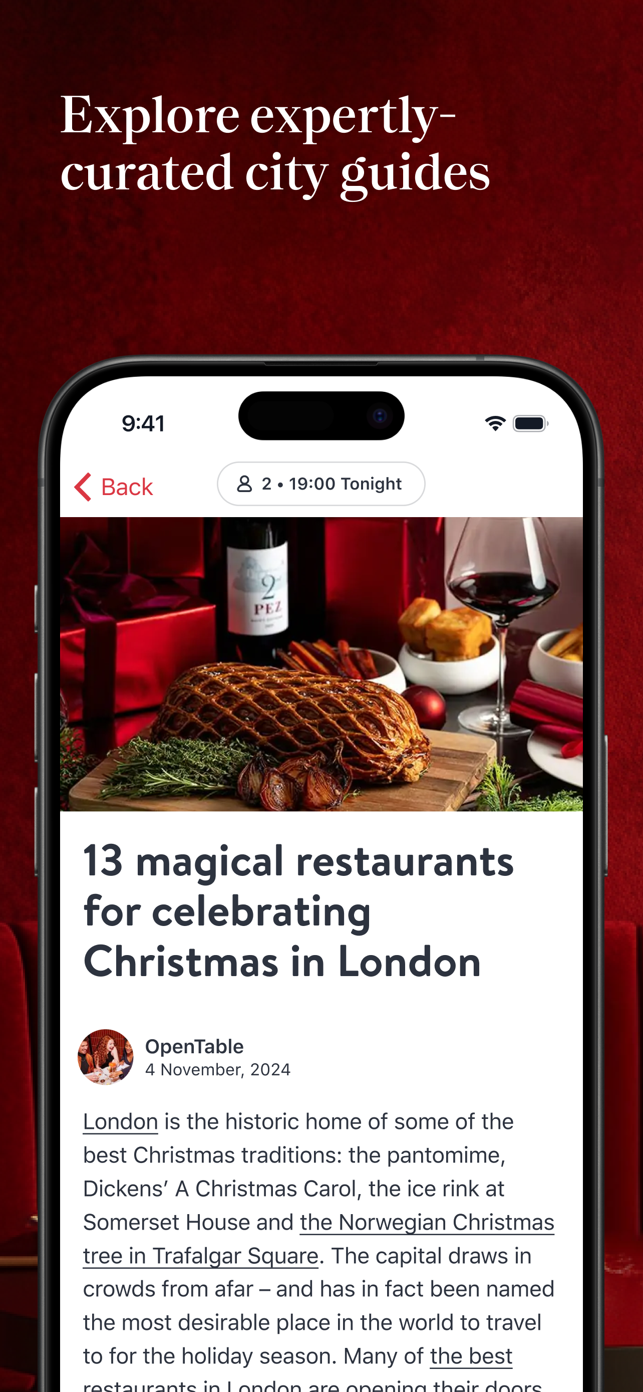 OpenTable: Restaurant Bookings