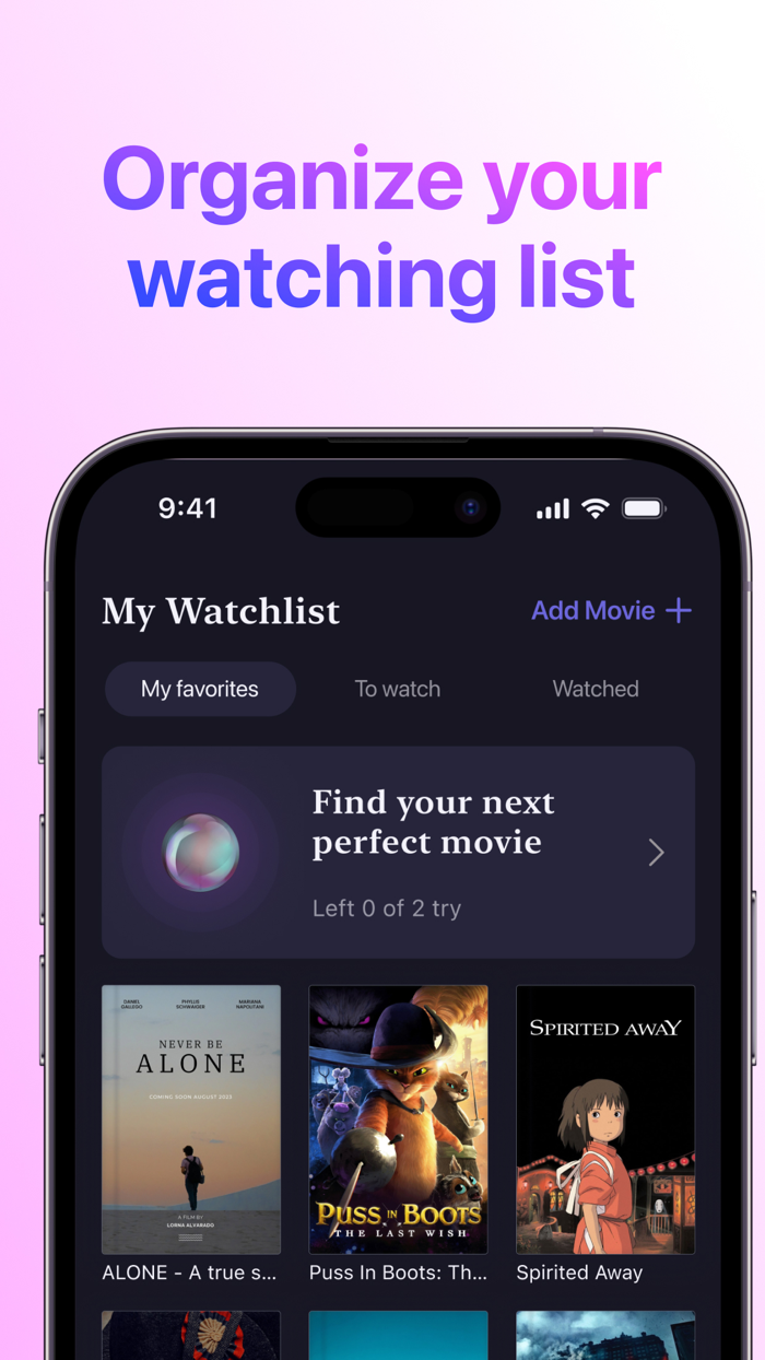 AI Movie Finder  Tracker