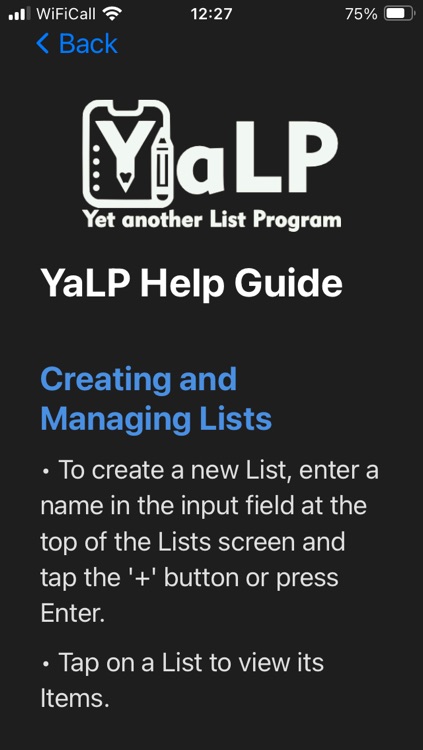 Yet another List Program screenshot-3
