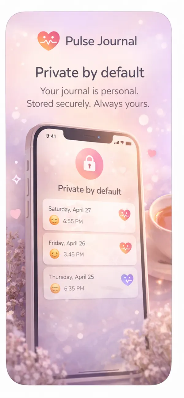 #3. PulseJournal (iOS) By: MATTHEW LAWRIE LAFFERTY