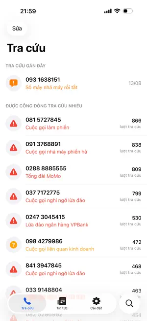 Trang Trắng - Chống lừa đảo screenshot 1