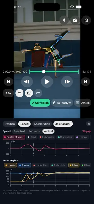 PoseAnalyzer Motion Analysis screenshot 1