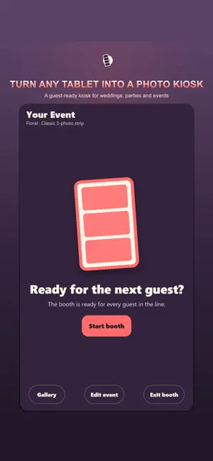 Photo Kiosk for Events screenshot 1