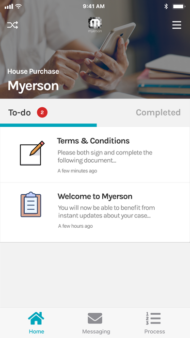 Myerson Solicitors Screenshot