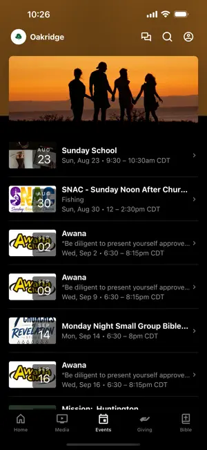 Oakridge Baptist Church screenshot 3