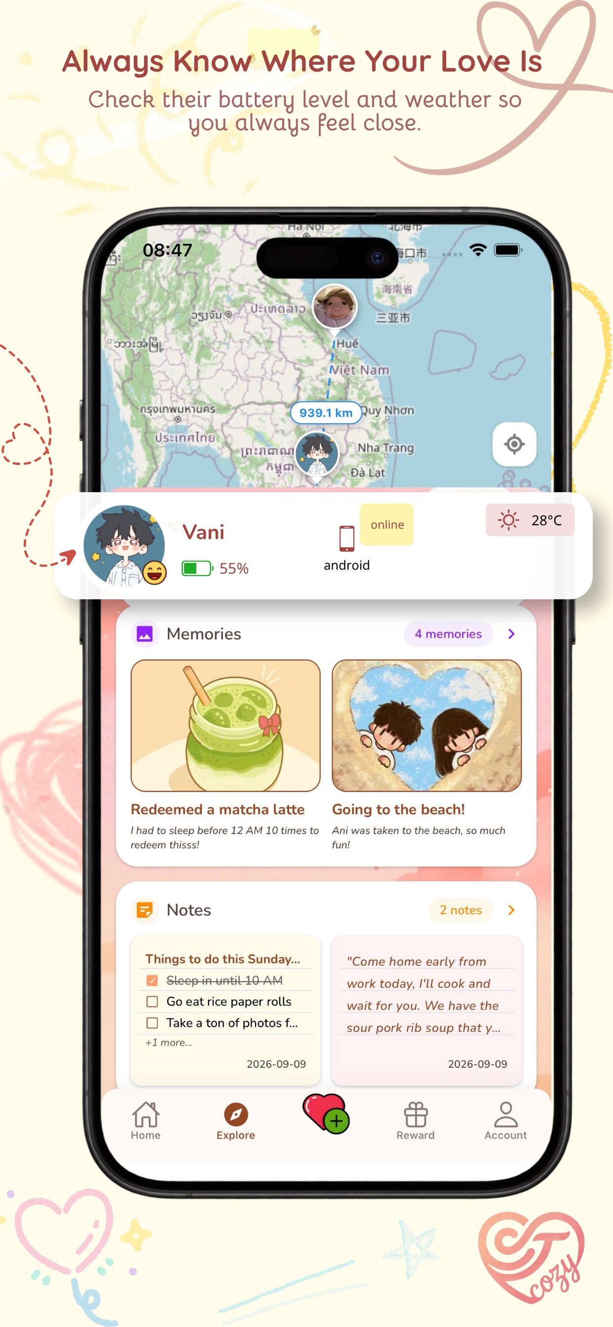 Screenshot 7 of Cozy Treat: Couple Reminders