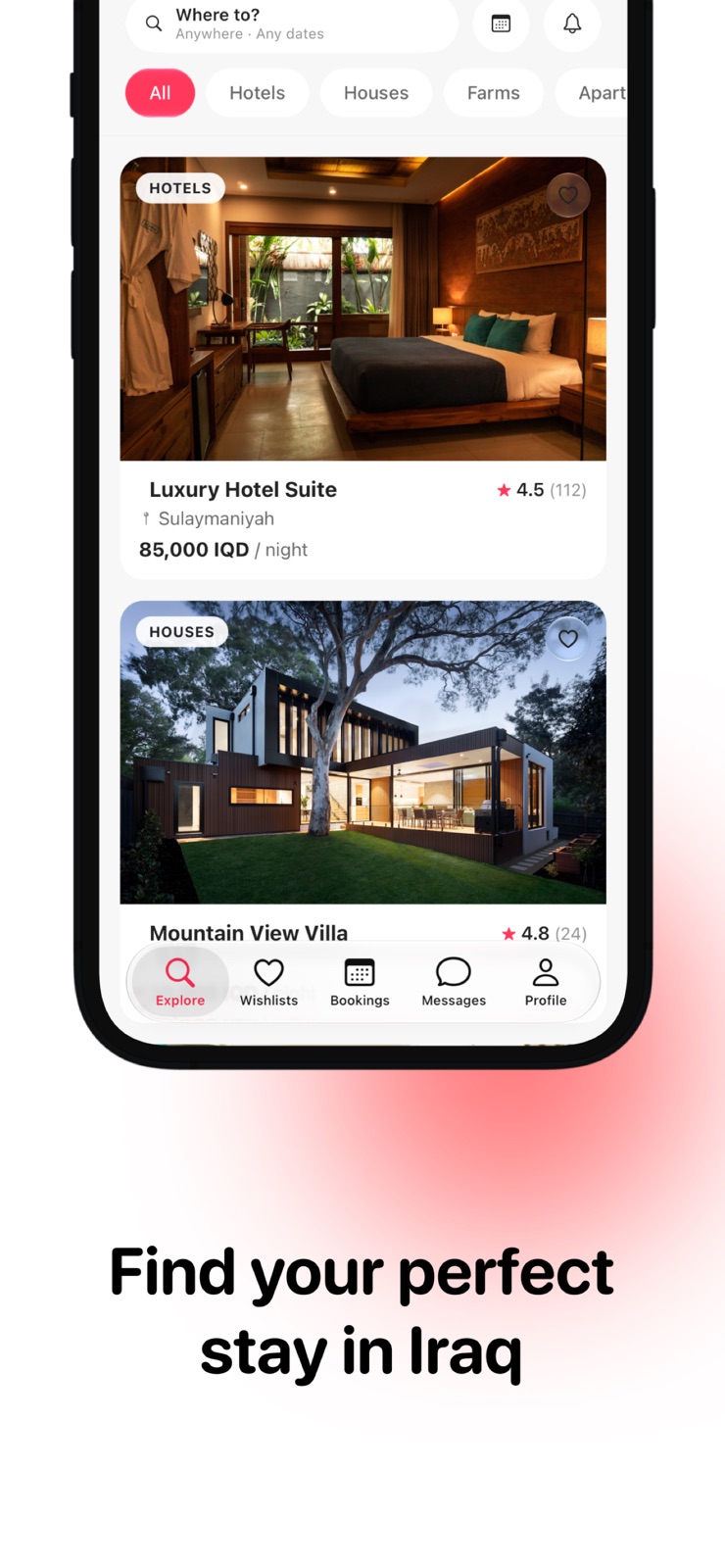 Shada: Book & Stay iphone screenshot 2