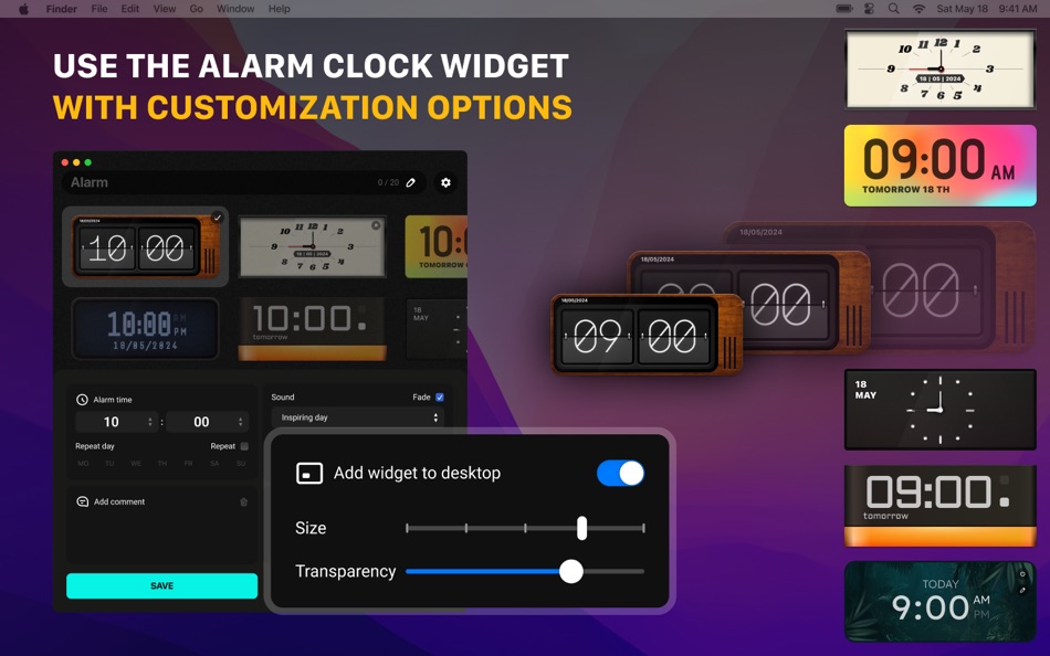 #4. Alarm Clock: Wake Up On Time (macOS) Podle: Villow