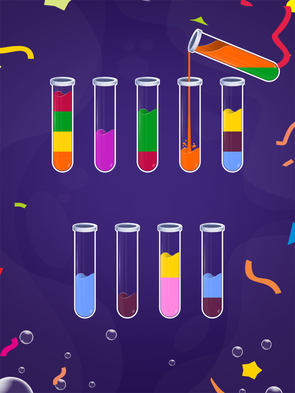 ASMR Water Sort - Color Puzzle iPad screenshot 1 - Games app