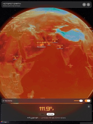 Hotspot Earth - Realtime Data iPad screenshot