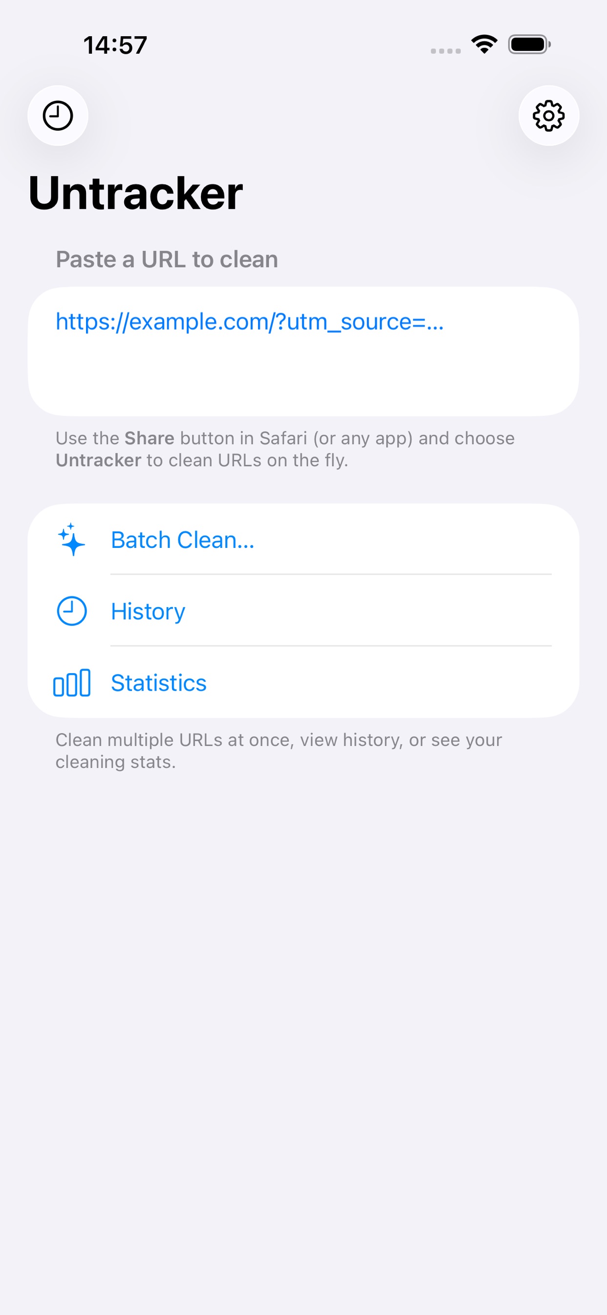 Screenshot 1 of Untracker