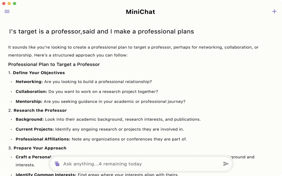 #4. MiniChat - AI Chat5.0 bot (macOS) 由: 靓瑜 李