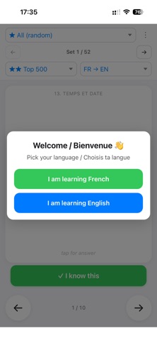 2000 Words: English - French screenshot