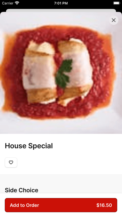 Sammy's Italian App iPhone screenshot 3 - Food & Drink app