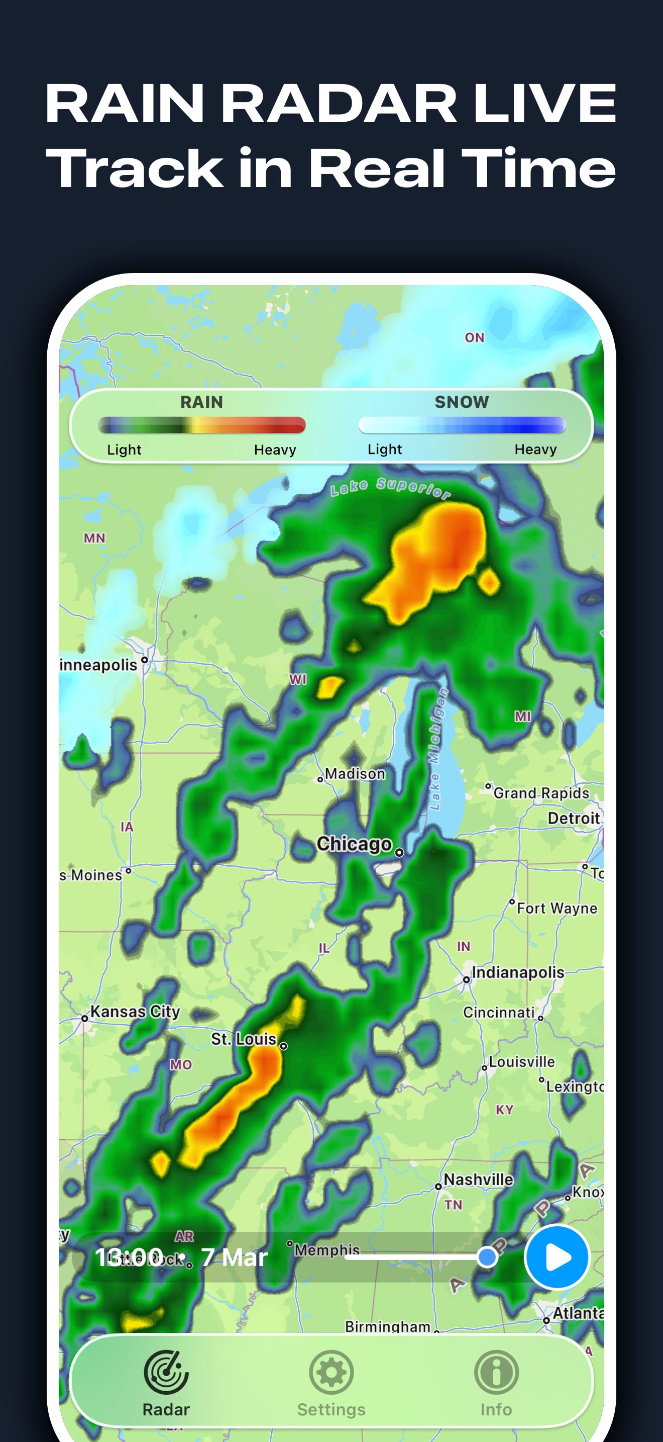 Rain Radar: Live Weather Map