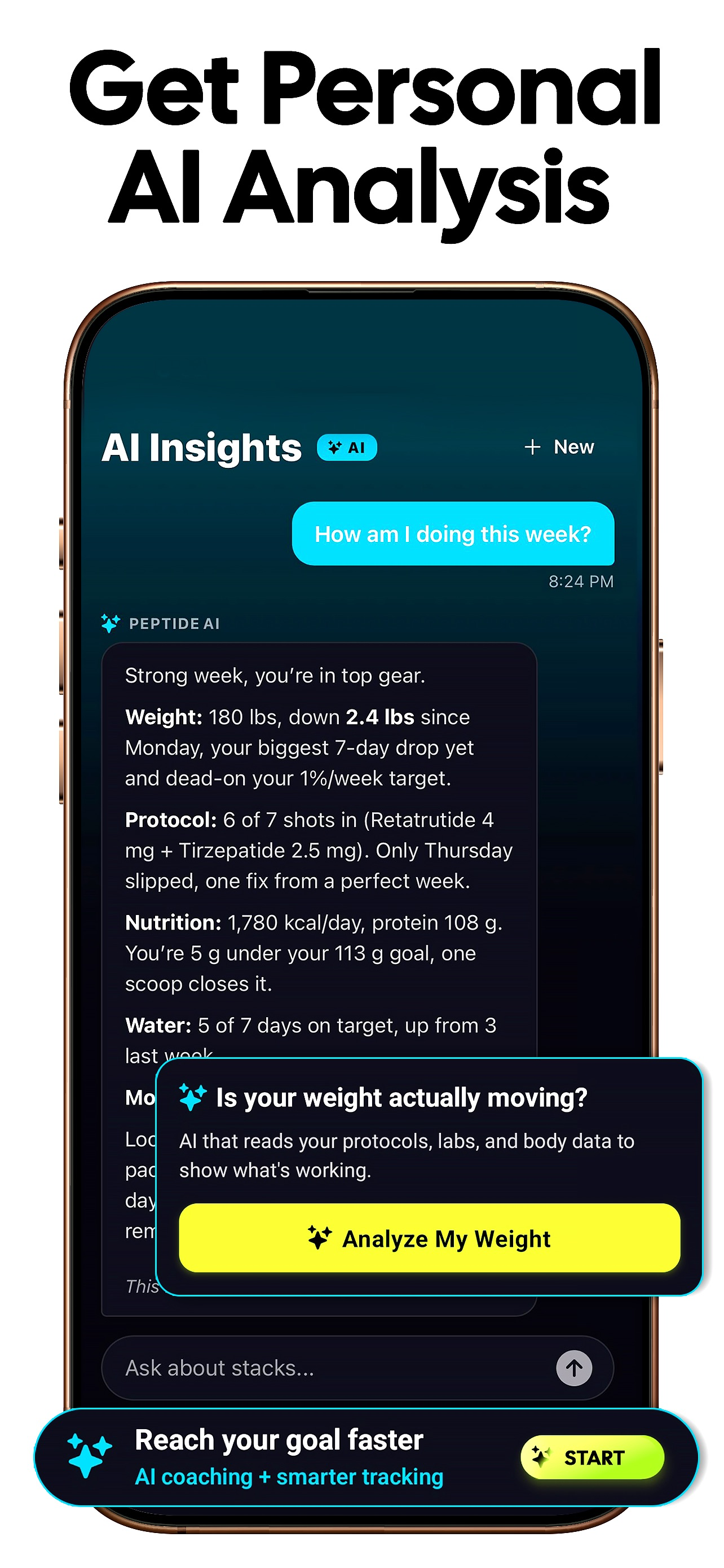 MAX Peptide AI: GLP-1 Tracker screenshot 8