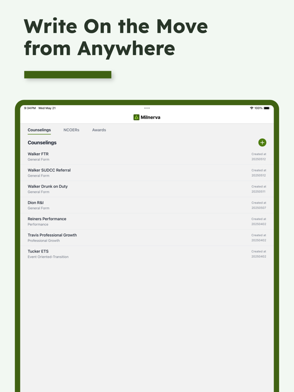 Milnerva iPad screenshot 8 - Productivity app