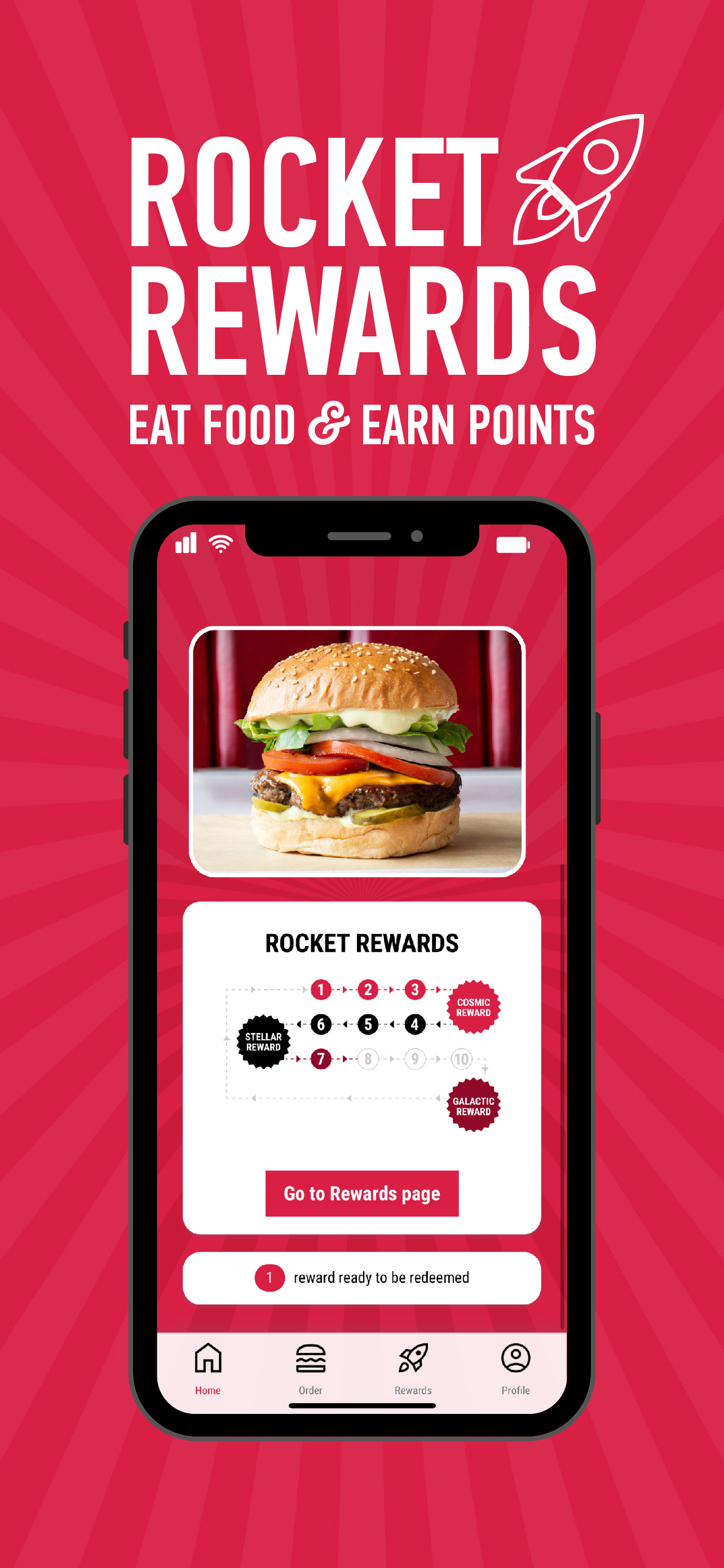 Eddie Rocket’s Rewards App