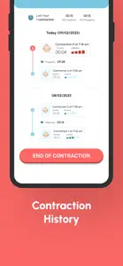 Contraction Tracker Counter screenshot #2 for iPhone