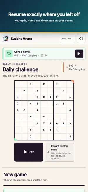 Sudoku Arena: Multiplayer screenshot 1