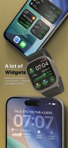 Crypto Widgets for Binance iPhone screenshot