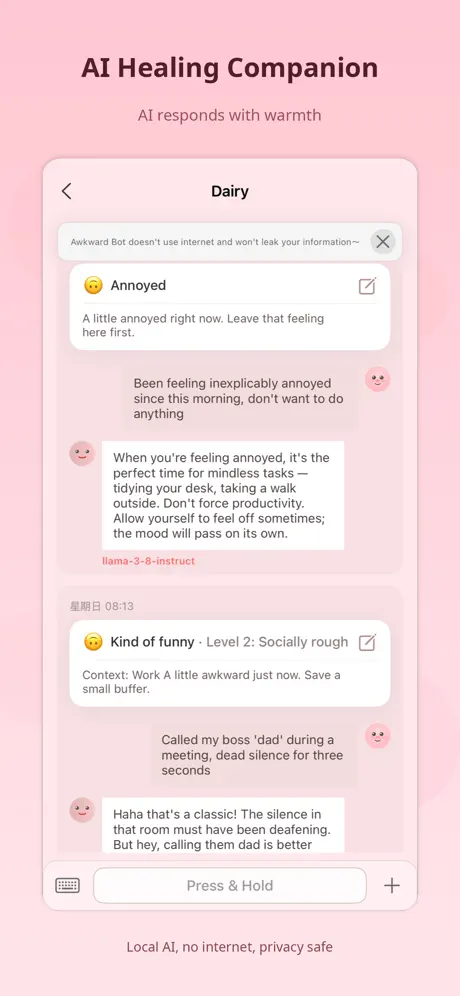Awkward Diary screenshot 2