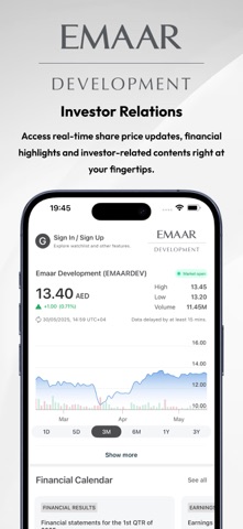 Emaar Development IR screenshot