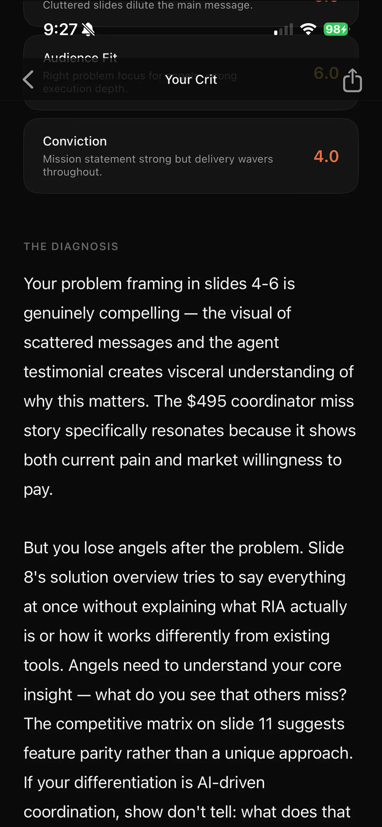 #9. Crit: AI Design Advisor (iOS) Με: IDYeah Studio LLC