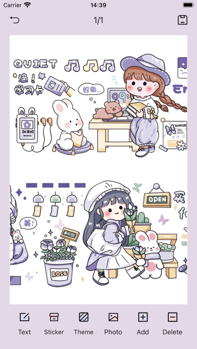 Mini journal - Cute diary Screenshot