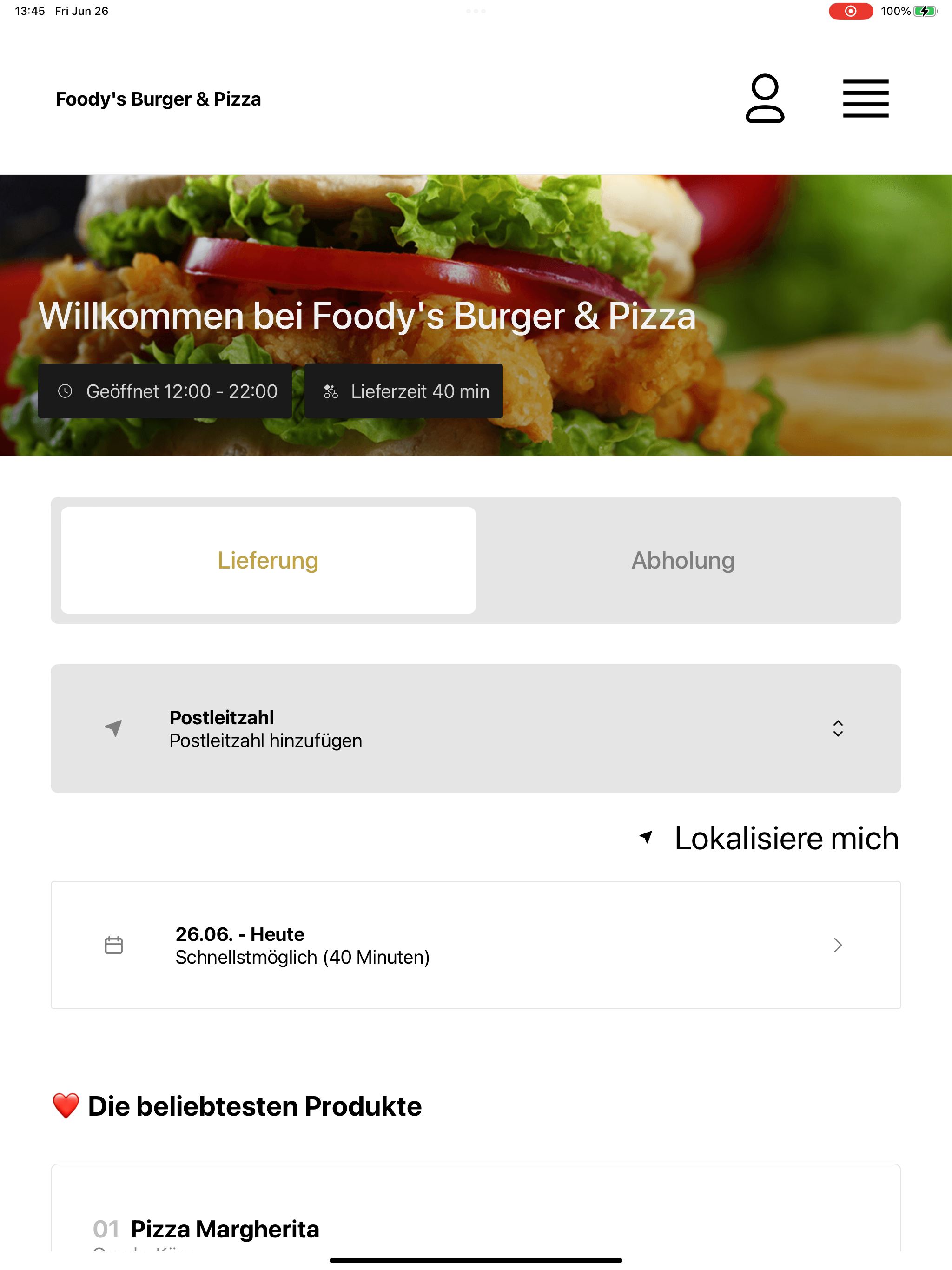 Foody's Burger & Pizza