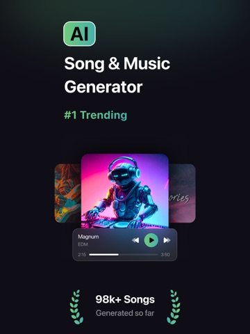 AI Song Creator & Maker - SS9 iPad screenshot