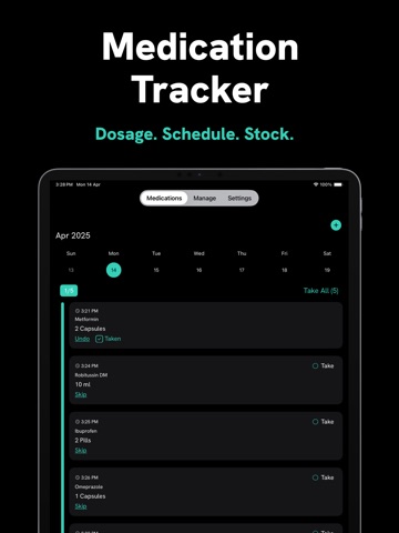 Medicine Reminder - PillZ iPad screenshot