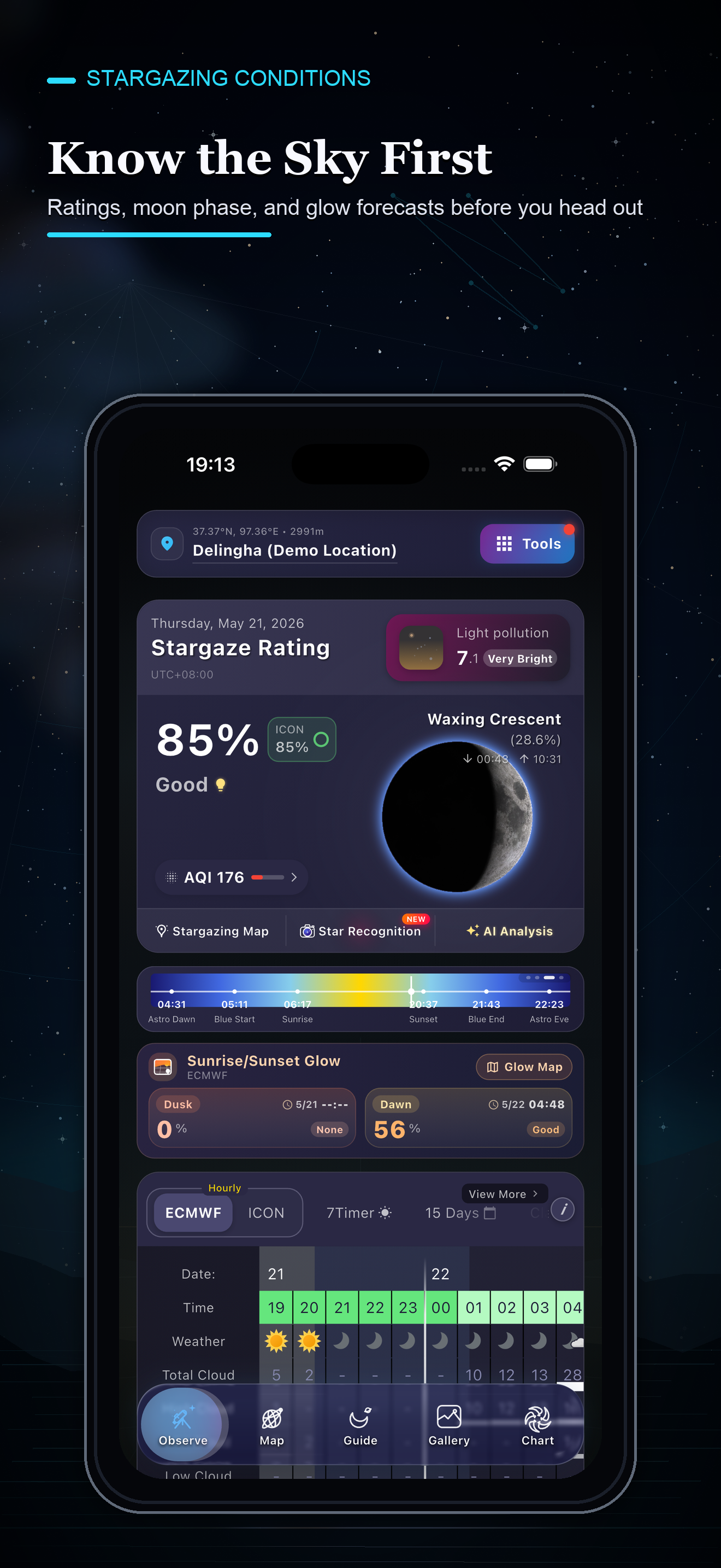 Stargazing Hub - Sky Live