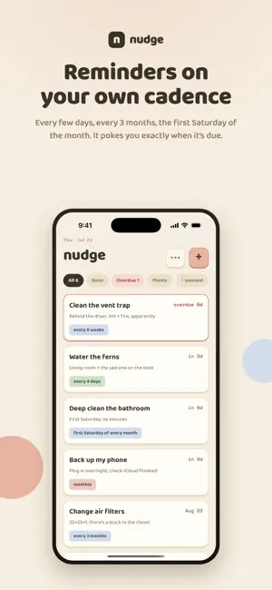 Nudge: Cadence Reminders screenshot 1