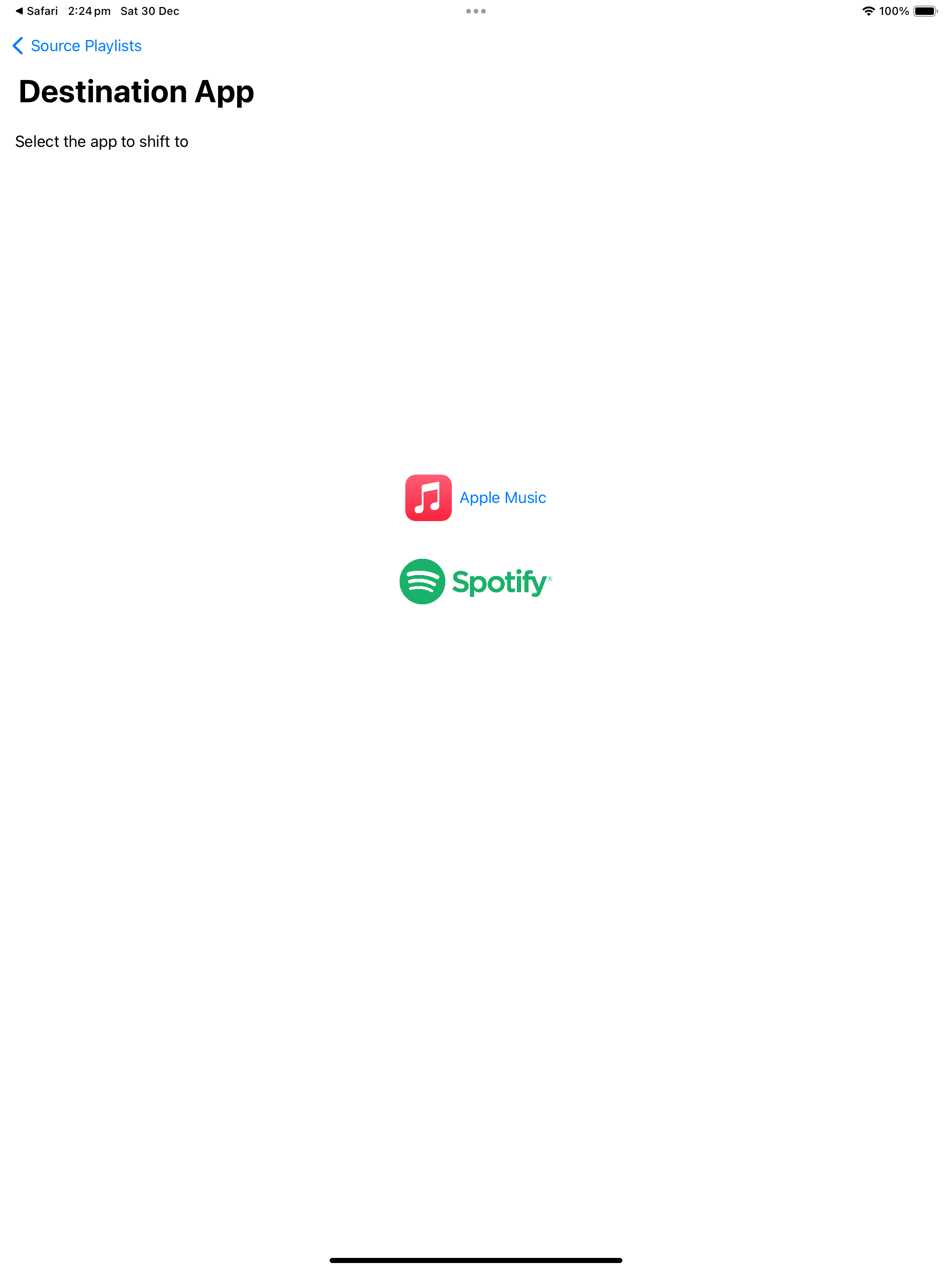 Playlist Shift