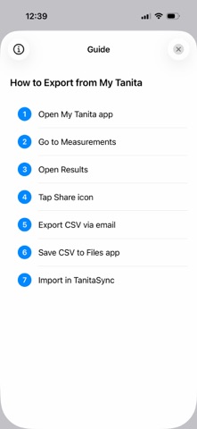 TanitaSync Screenshot 3 of 3